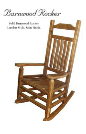 Barn Wood Commemorative Rocker