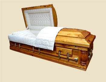 Rustic Pecan Casket
